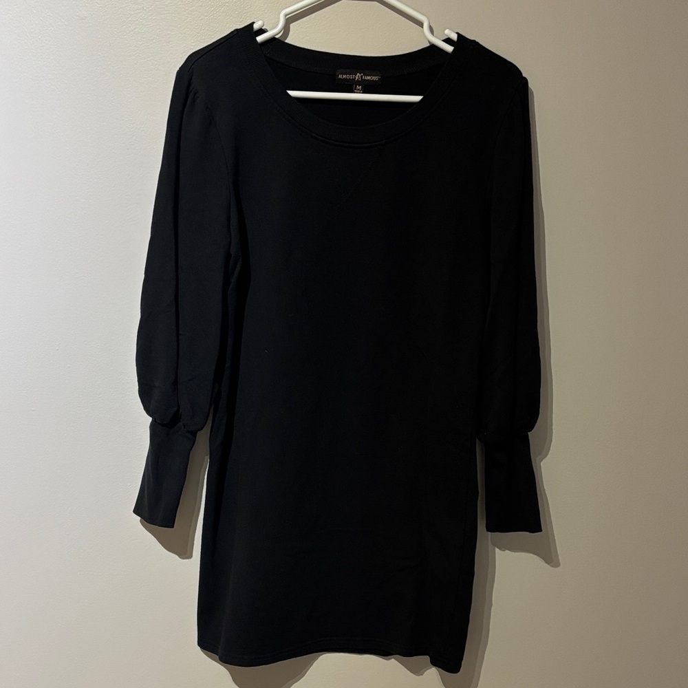 Almost Famous Black Long Sleeve Dress